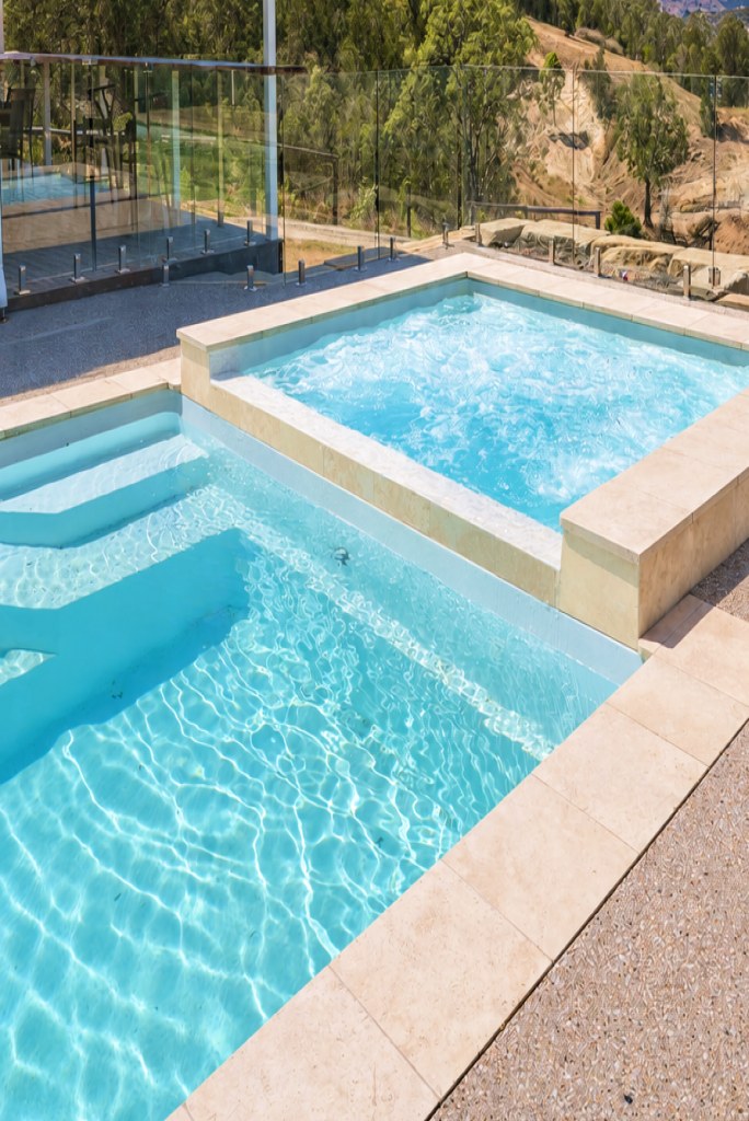Sapphire fibreglass pool