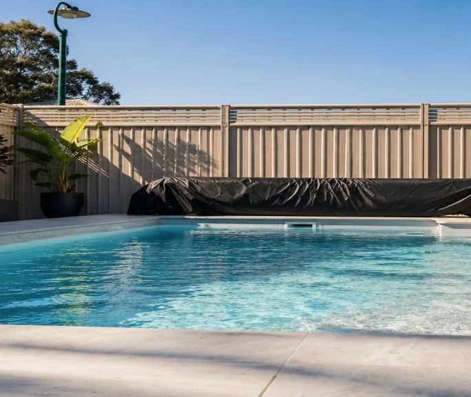 Courtyard Opal fibreglass pool project